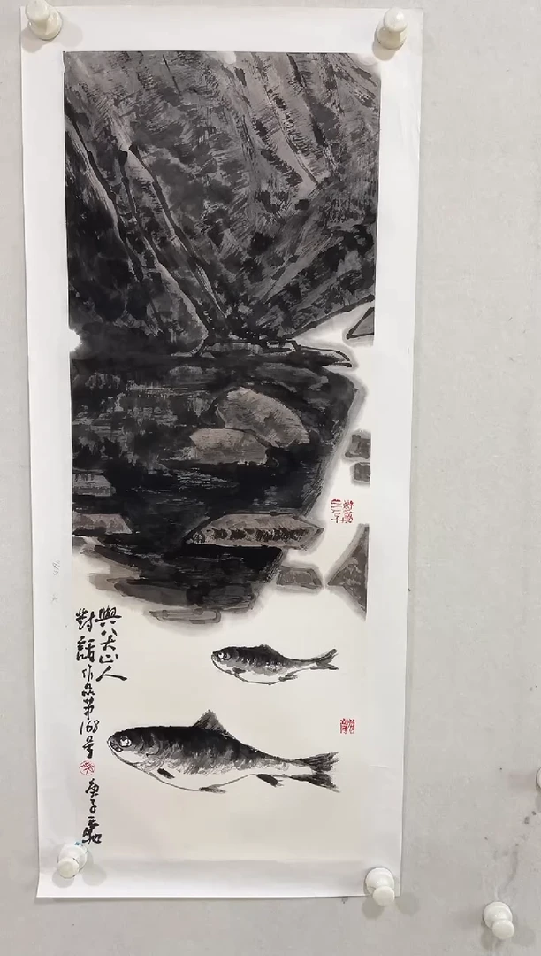 国画Y-张龙老师绘画作品-3平尺花鸟（带荣宝斋宁波证书）
