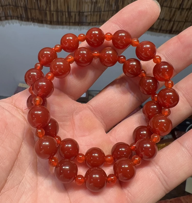 南红双圈手串+福字礼盒SZH0882