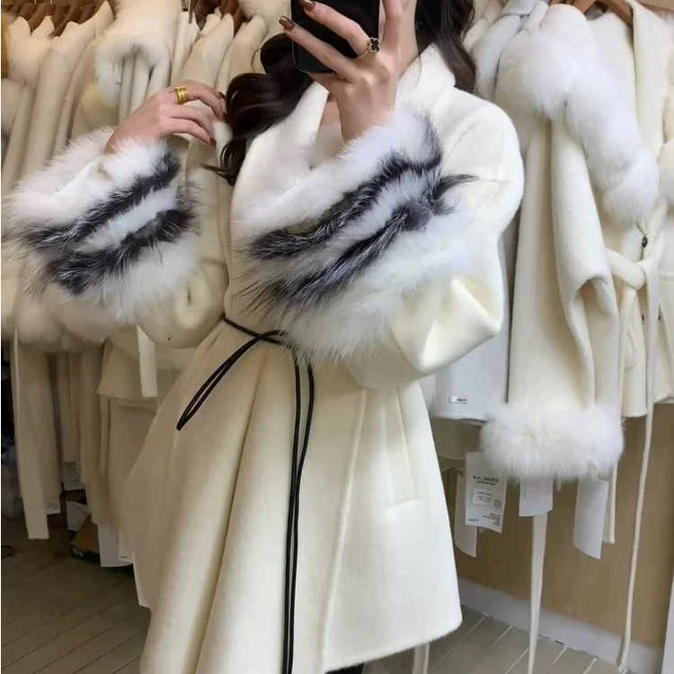 朱朱【61-70】 2025新款双面羊毛大衣气质外套时尚冬女士