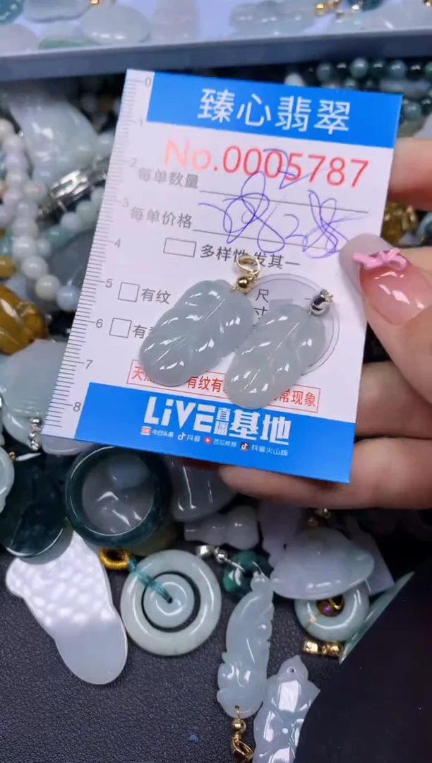 【闪购商品】翡翠颈饰未镶嵌含绳0005787