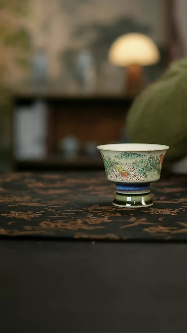 景德镇陶瓷杯碗柴烧多人