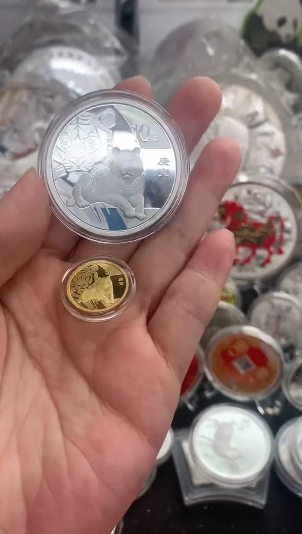 纯金2010年本色金银虎