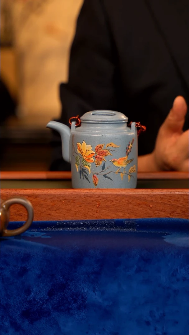 宜兴紫砂 紫砂茶壶  FY  海蓝泥 洋桶