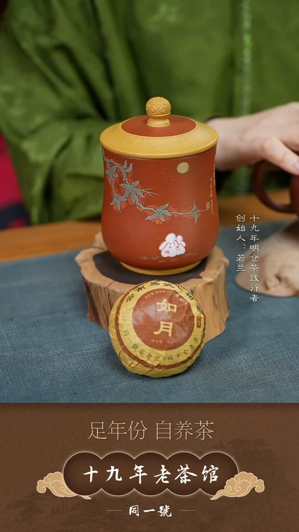紫砂茶叶罐原矿紫砂醒茶存茶罐+如月*10