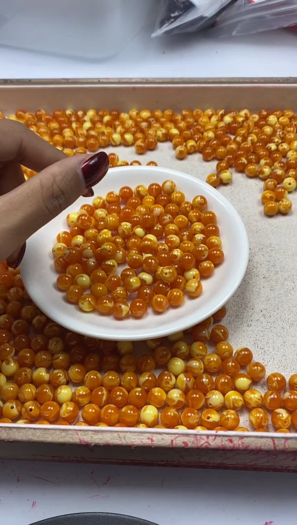 【闪购商品】蜜蜡颈饰未镶嵌w173老花蜡8mm*10颗