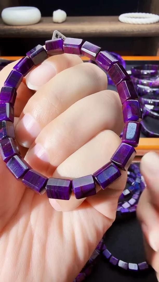 苏纪石（舒俱来）未镶嵌南非老矿帝王紫手串@多样性发其一