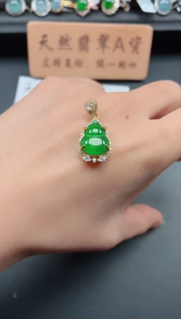 银S925镶嵌戒指翡翠111