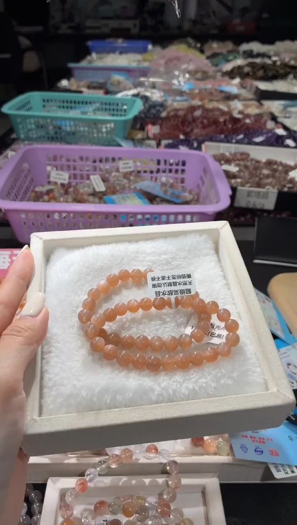 未镶嵌手链长石295号2条 多样性发一R  8+