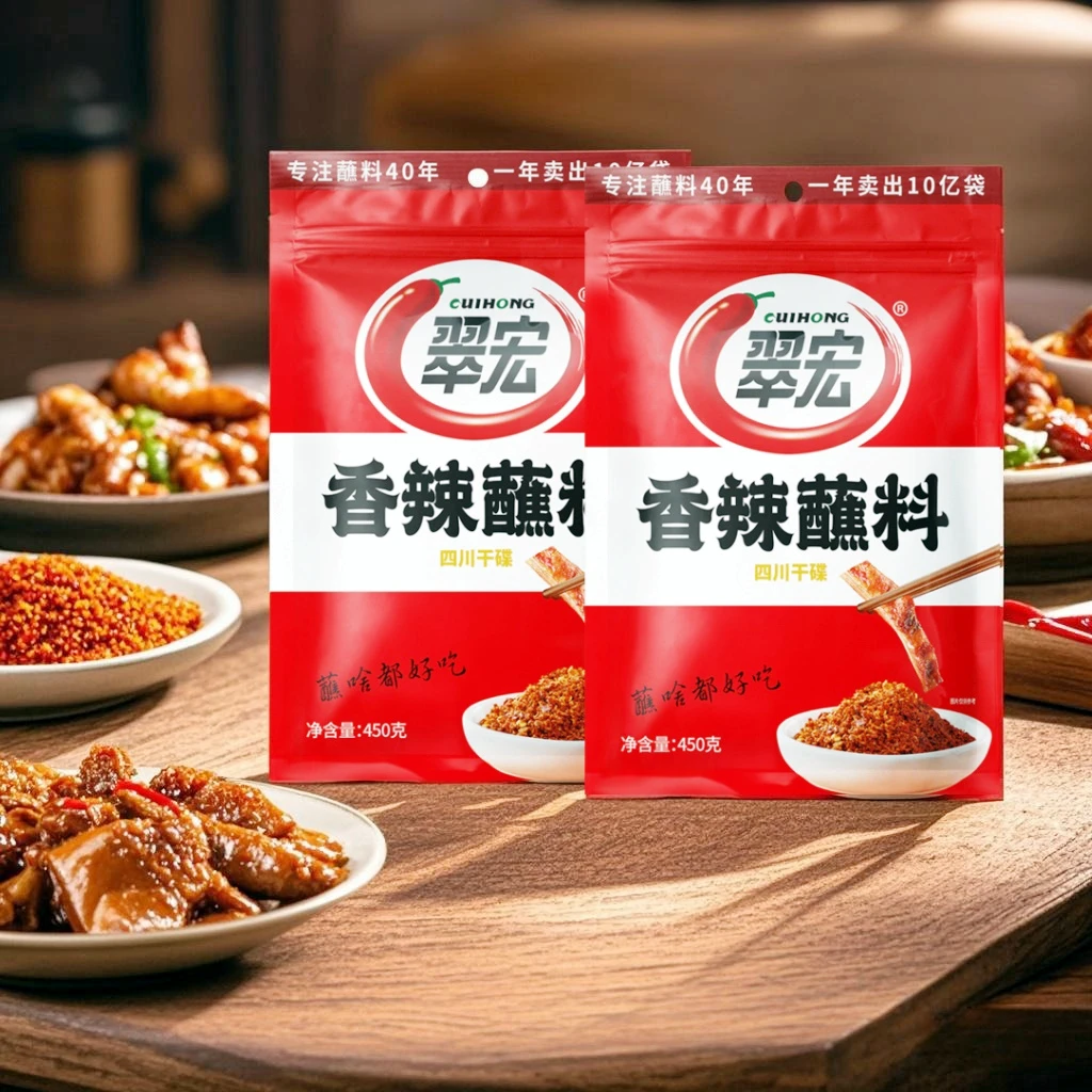 翠宏香辣蘸料干油碟麻辣蘸料烧烤料火锅烤肉卤菜辣椒面减脂餐调料