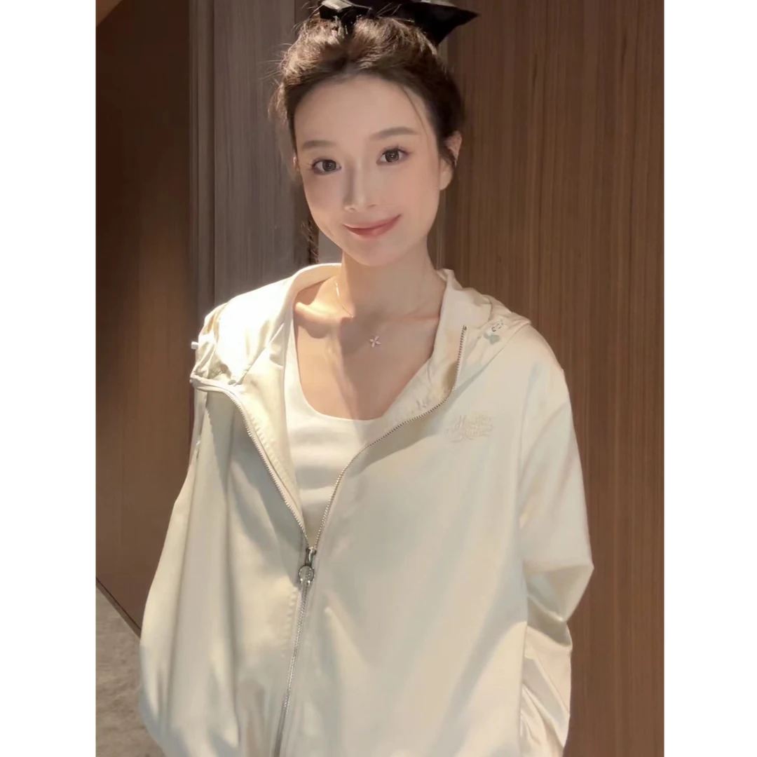 【痘痘私服】|【月光海滩】缎感面料休闲连帽外套