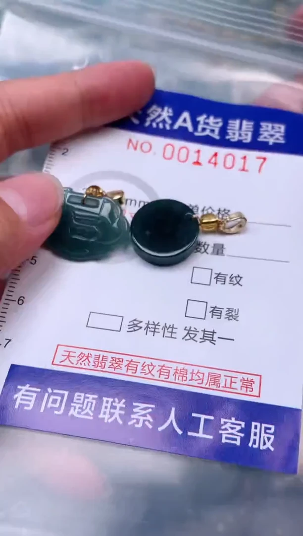 吊坠(赠链)未镶嵌翡翠1