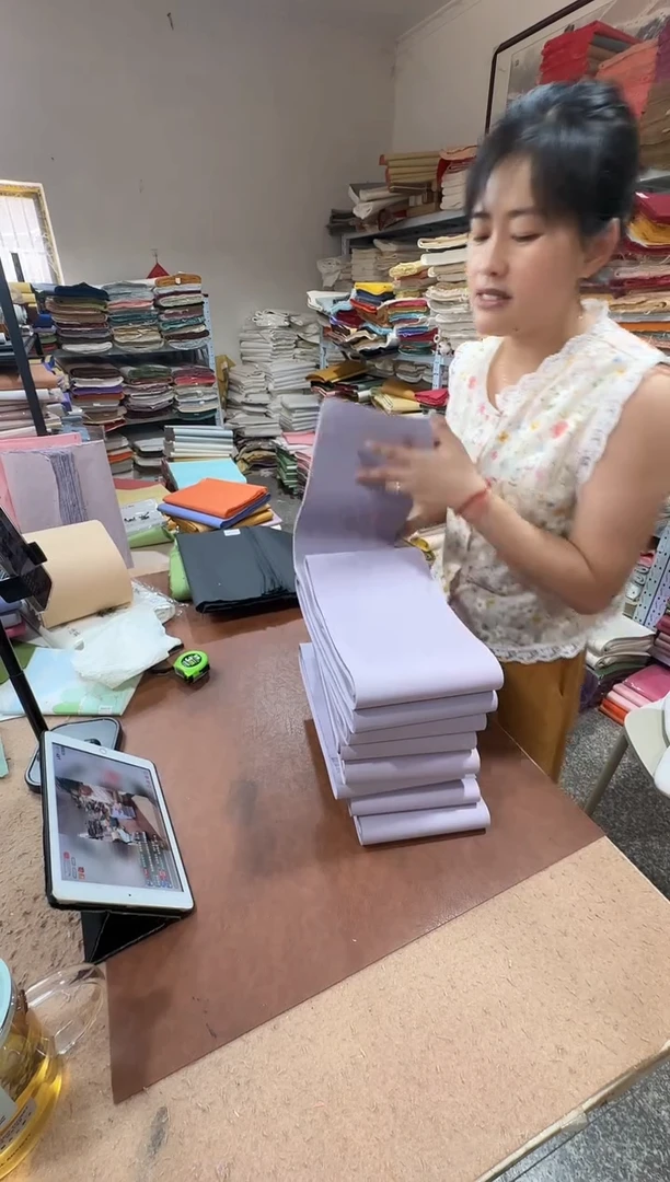 手工宣纸特净皮紫色17*138的50张半熟