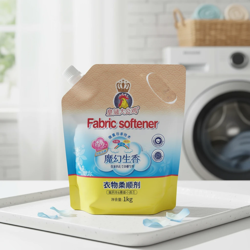 皇冠大公鸡衣物柔顺剂蓝风铃&晨香小苍兰1kg