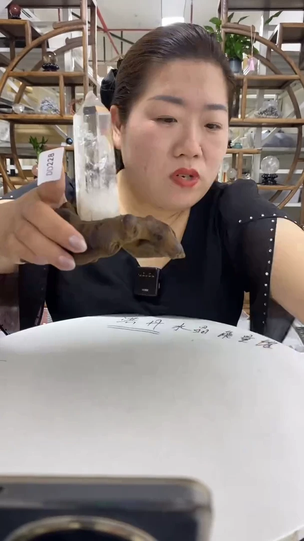 水晶珠宝半成品未镶嵌白水晶柱子D228