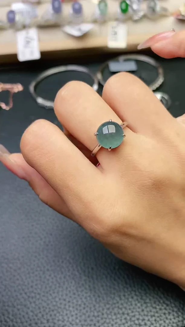 【闪购商品】翡翠戒指银S925镶嵌11111