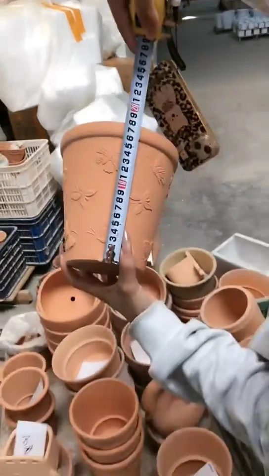 【闪购商品】红陶蝴蝶盆