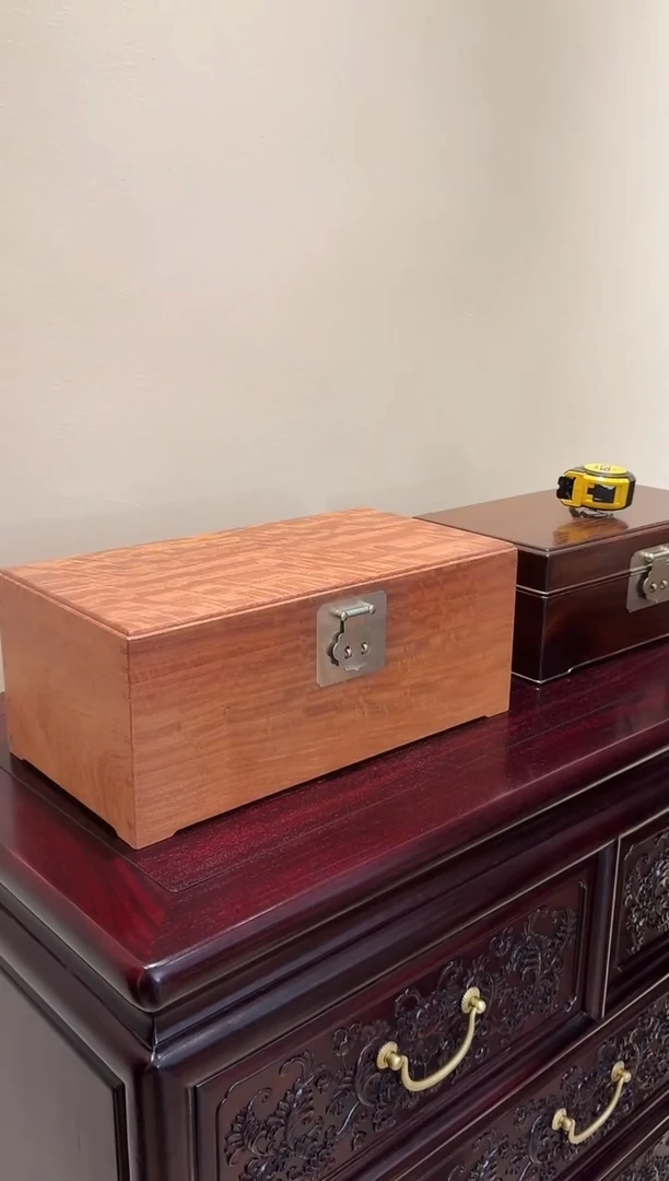 木缅甸花梨 水波盒子