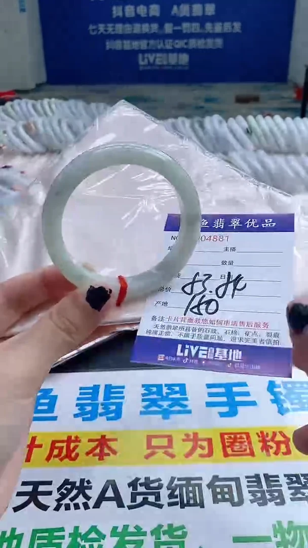 翡翠手镯未镶嵌4881