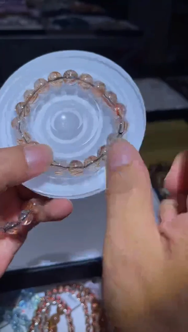 未镶嵌手链水晶L50-黑金超单圈9mm多样性发其一