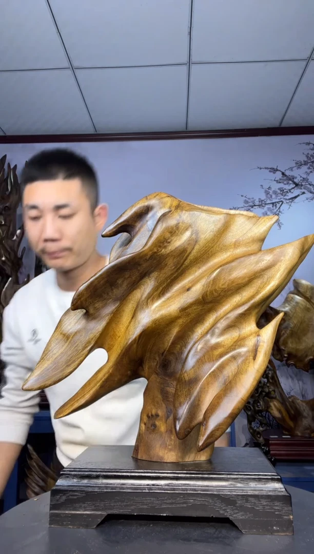 金丝楠木雕款?****?金丝楠木工艺品摆件