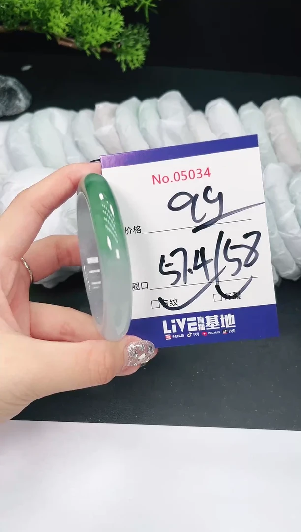 未镶嵌手镯翡翠05034