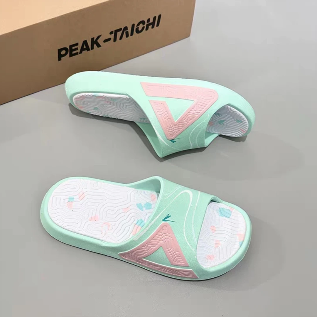 Peak/匹克荷塘月色轻便防滑运动拖鞋软底透气潮流情侣厚底外穿