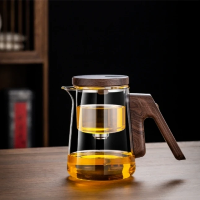 磁吸泡茶壶 D24-AS款(白玻手动)boli505