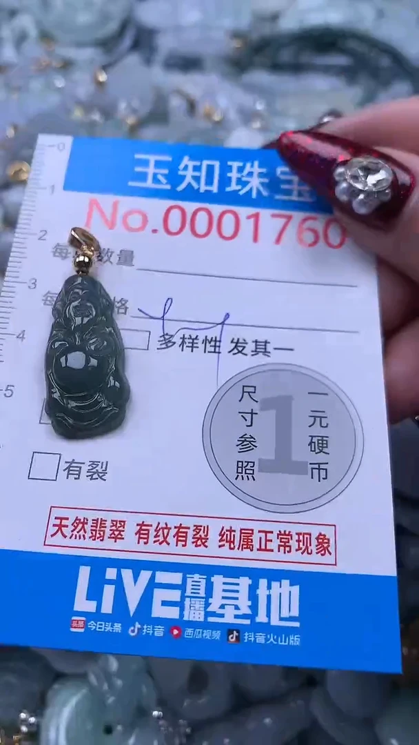 吊坠(不含链)未镶嵌翡翠1760