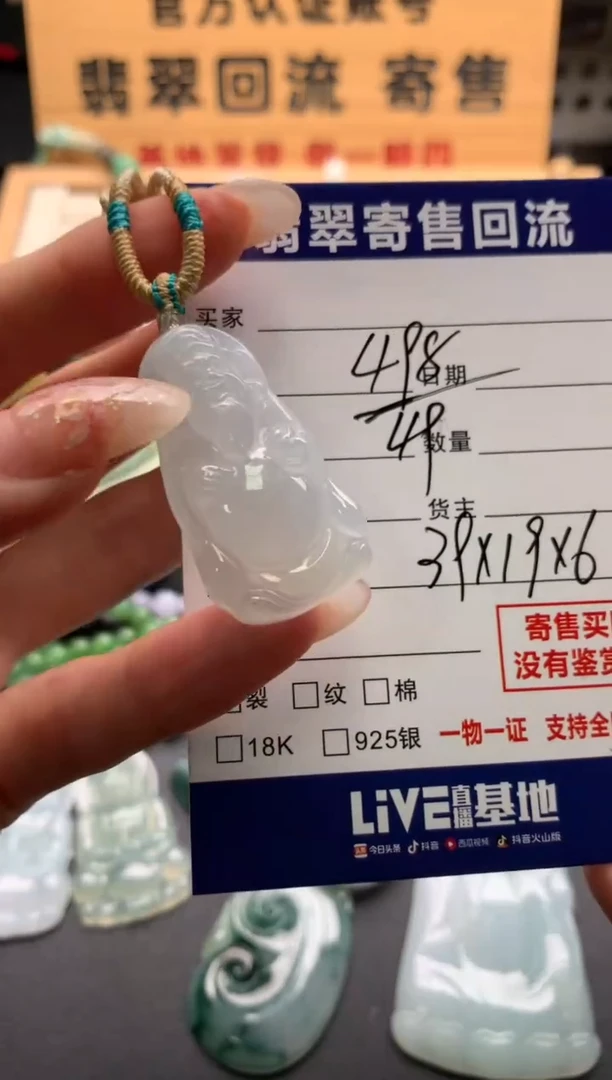 翡翠未镶嵌颈饰10137163