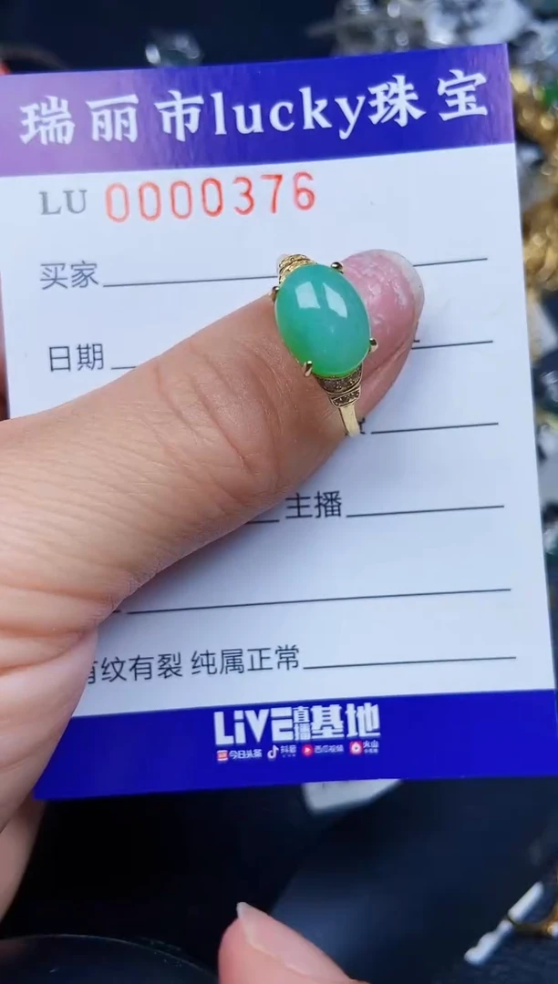 翡翠银S925镶嵌颈饰0376