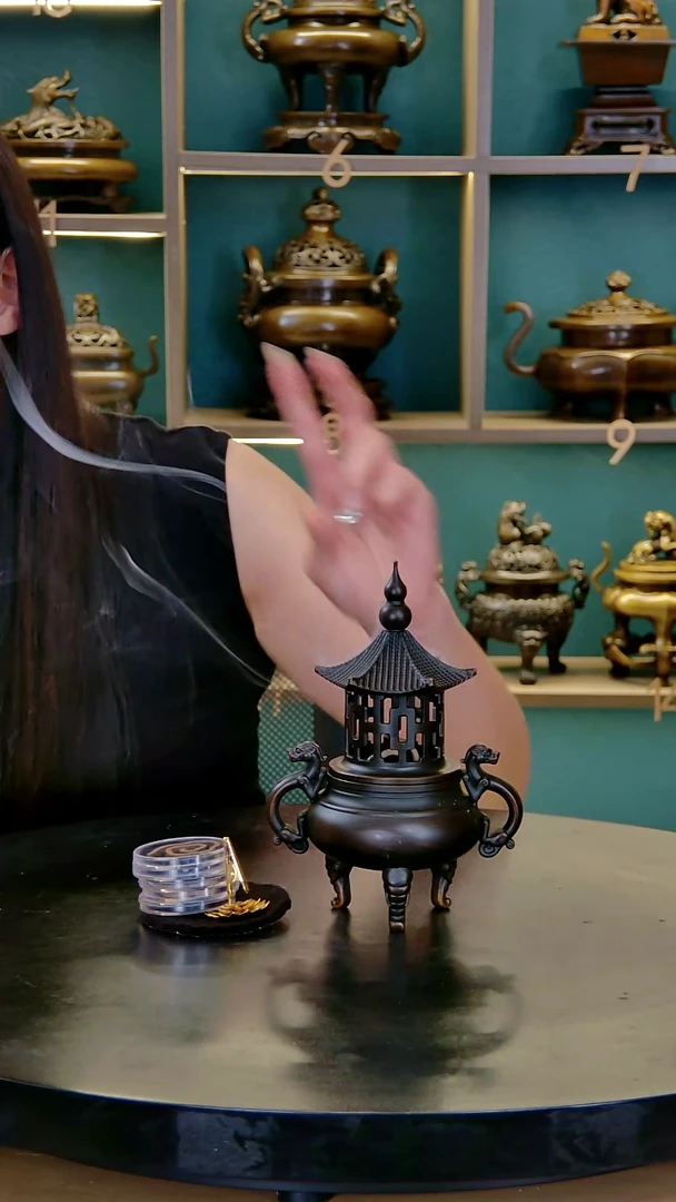 ABS黄铜吃龙儿家具摆件