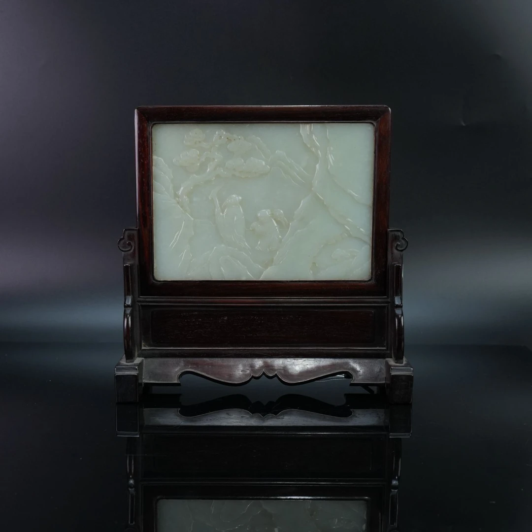 lot13222 10437 20世纪前期 玉插屏 707.5g