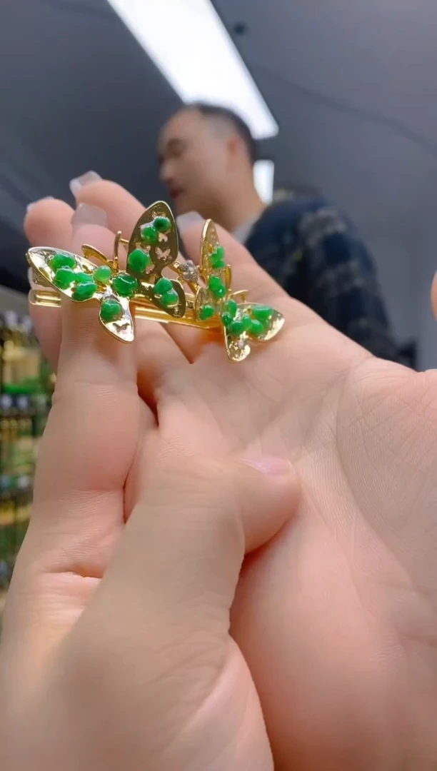 【闪购商品】翡翠耳饰合金29翡翠发簪