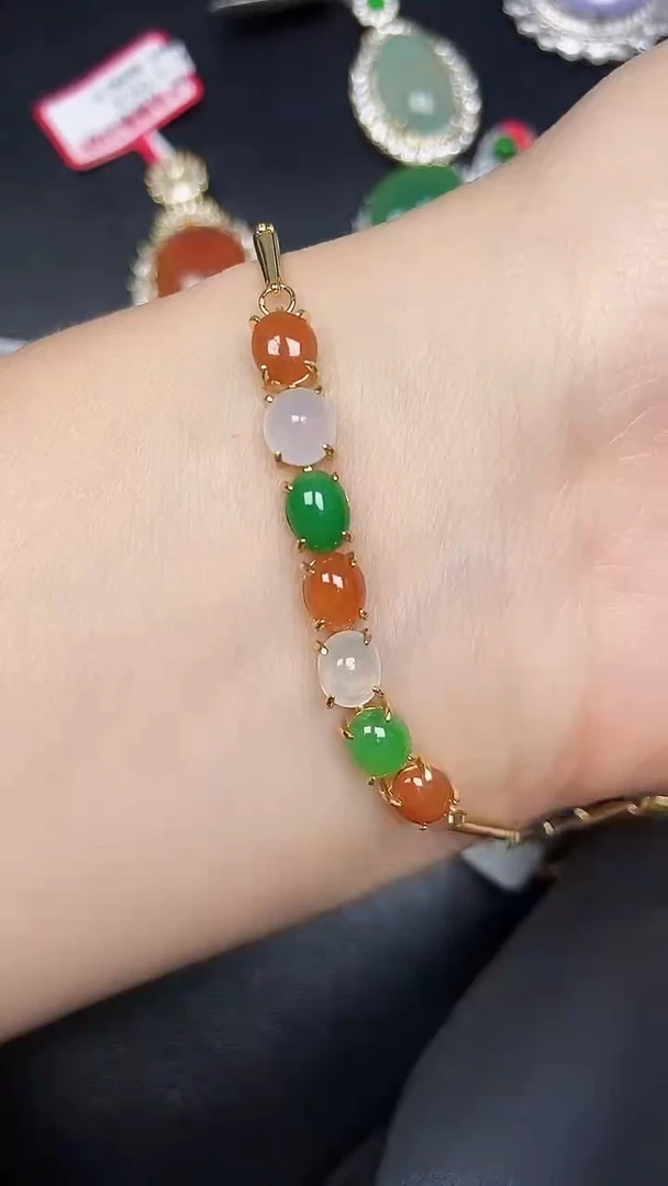 银S925镶嵌戒指翡翠2380