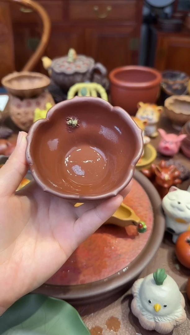 紫砂茶宠高端青蛙杯