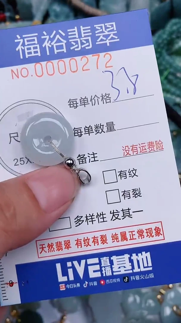 翡翠未镶嵌颈饰...0000272