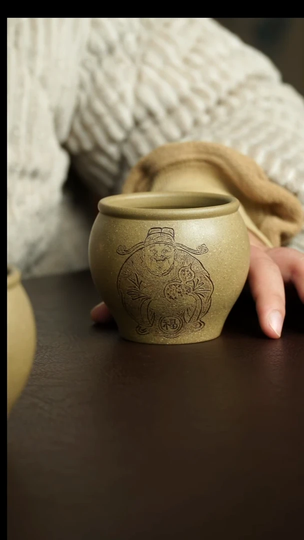 茶杯紫砂24号 福杯 宜兴紫砂原矿作品