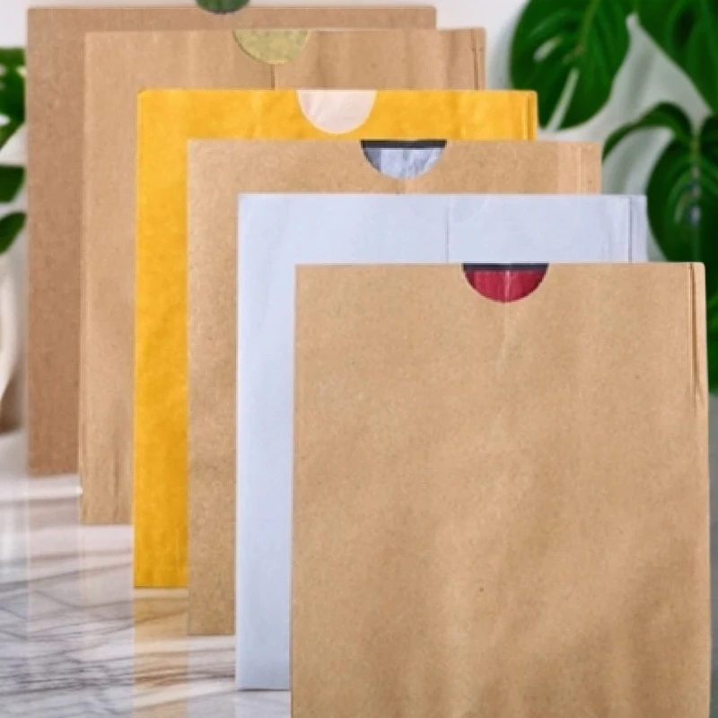 桃袋16*19系列专用纸袋晚熟黄桃套袋蟠桃果袋纸加厚遮光耐用厂家