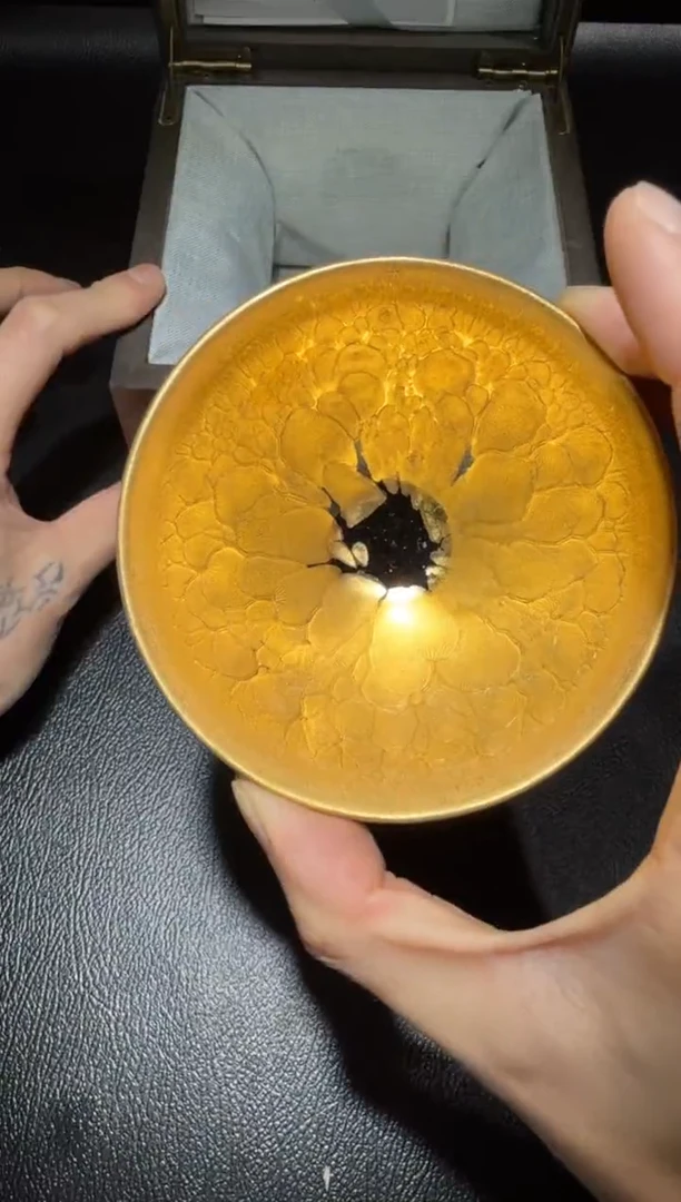 茶盏李英金油滴136