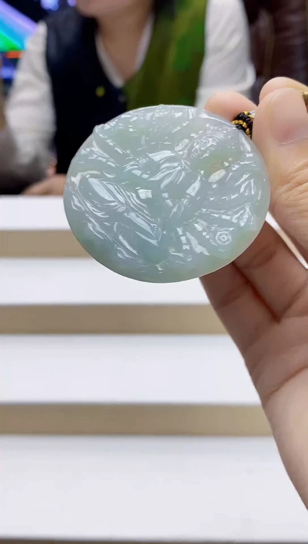 未镶嵌定制翡翠-毛货挂件30