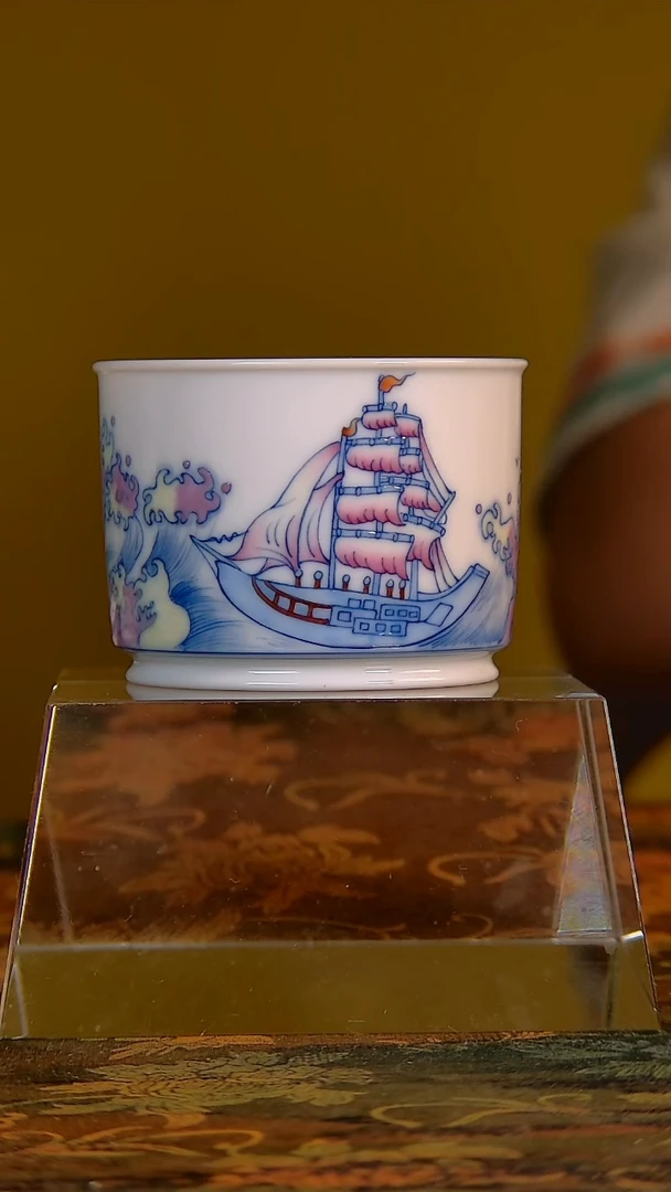 杯手工手绘杯杯很美丽