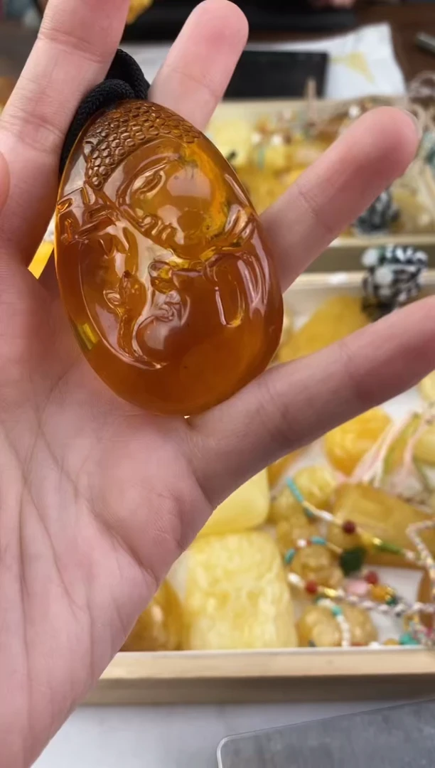 裸石琥珀未镶嵌天然琥珀蜜蜡