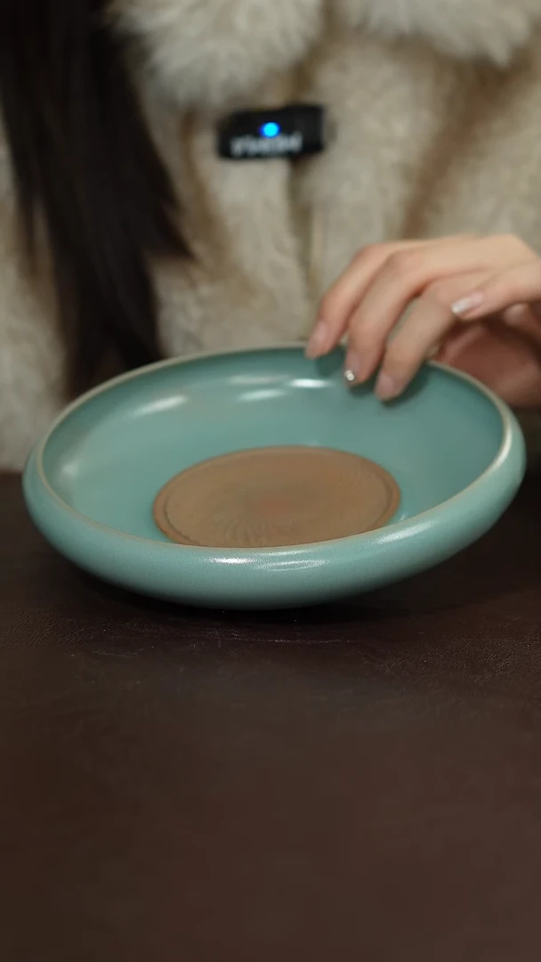 摆件陶原矿原釉汝宋汝瓷