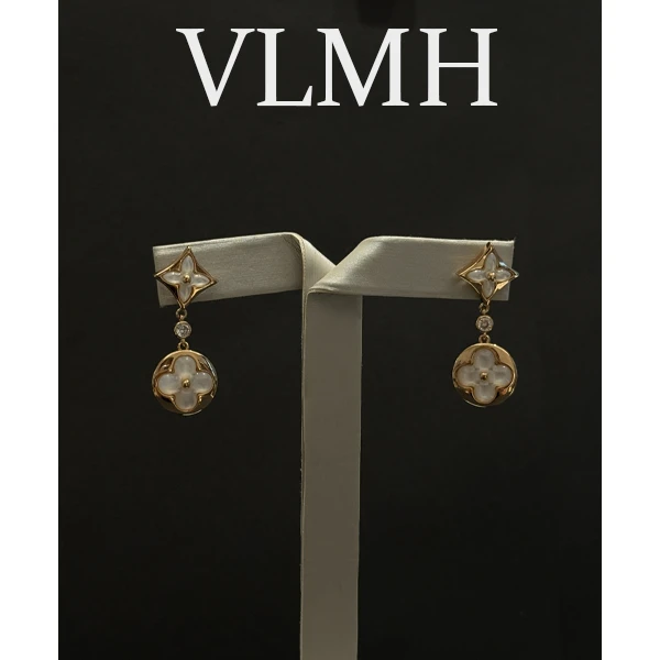 铜合金耳饰 CNC精工 轻奢气质时尚吊坠耳钉女士耳饰VLMH1044