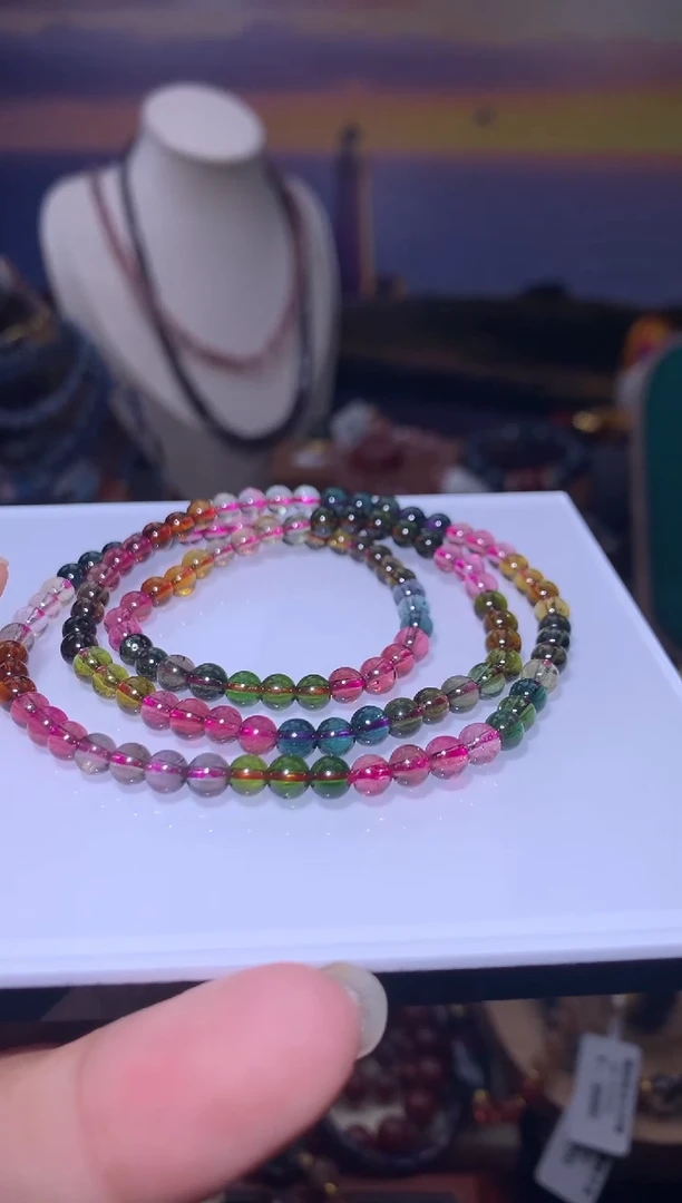 未镶嵌手串碧玺碧玺三圈