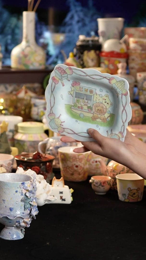 其他陶景德镇釉下彩手绘设计师款陶瓷