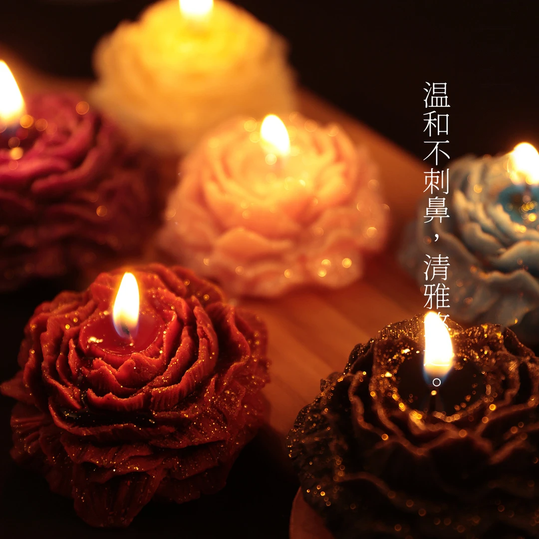 42度低温蜡烛鎏金香薰蜡烛浪漫温馨手工打造小众高级礼物居家摆件