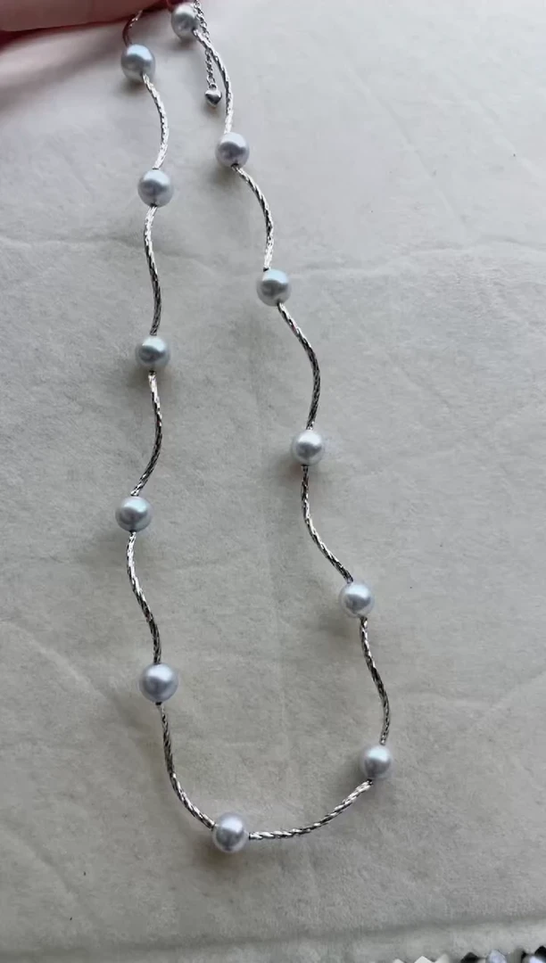 【闪购商品】海水珍珠项链银S925镶嵌Y56