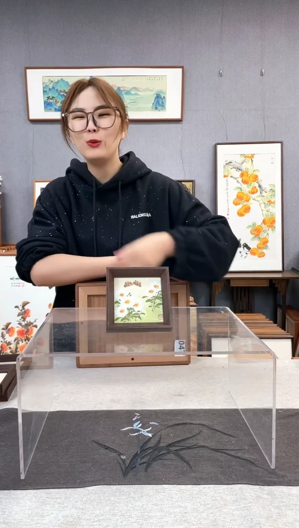 【闪购商品】国画5寸-小摆台作品-小雏菊