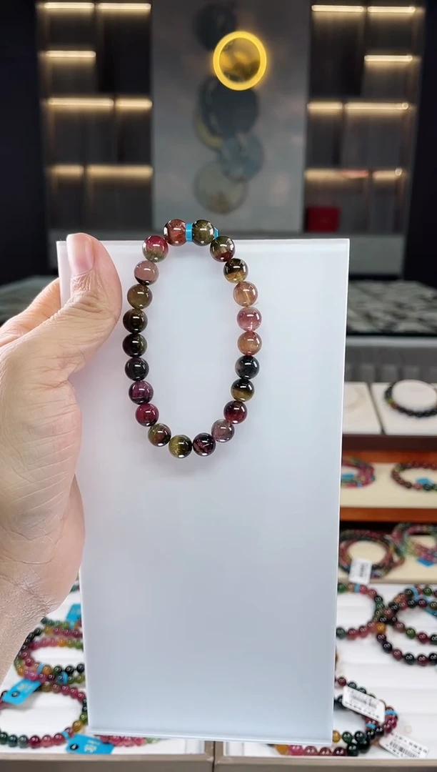 单圈手串未镶嵌碧玺（多样性发一条）Q